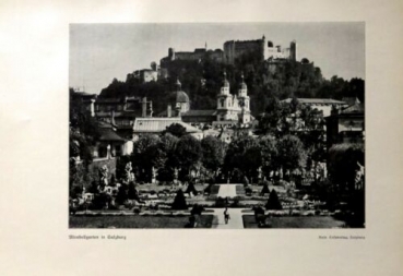 1932 - Mirabellgarten in Salzburg, alter Druck
